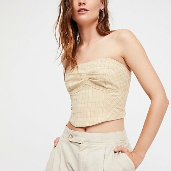 Free People Tops - Free People Out West Corset Taupe NWT sz 6